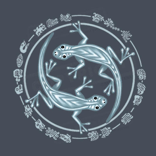 Tribal Gecko Yin Yang Screen Transfer Design - Pack of 25