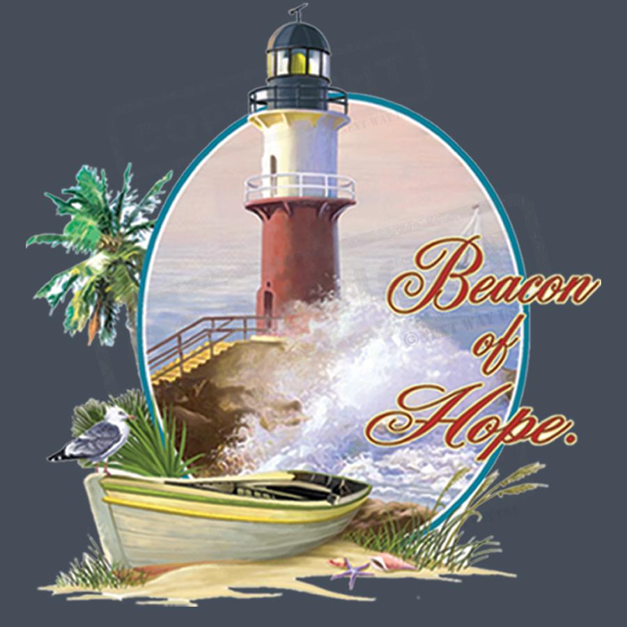 Lighthouse and Waves Screen Transfer Design - Pack of 25