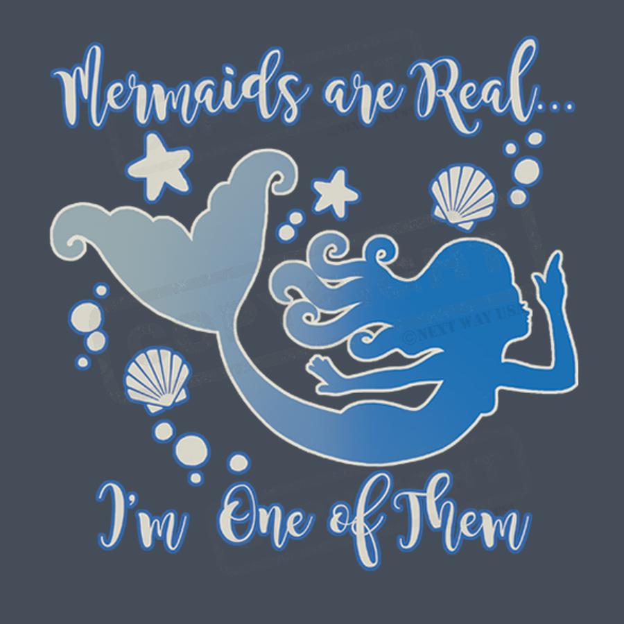 "Mermaids Are Real Fun Screen Transfer" - Pack of 25