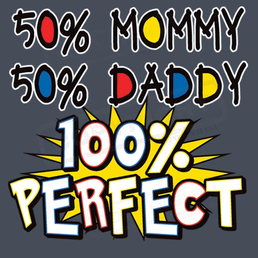 Cute and Colorful "100% Perfect" Screen Transfer - Pack of 25