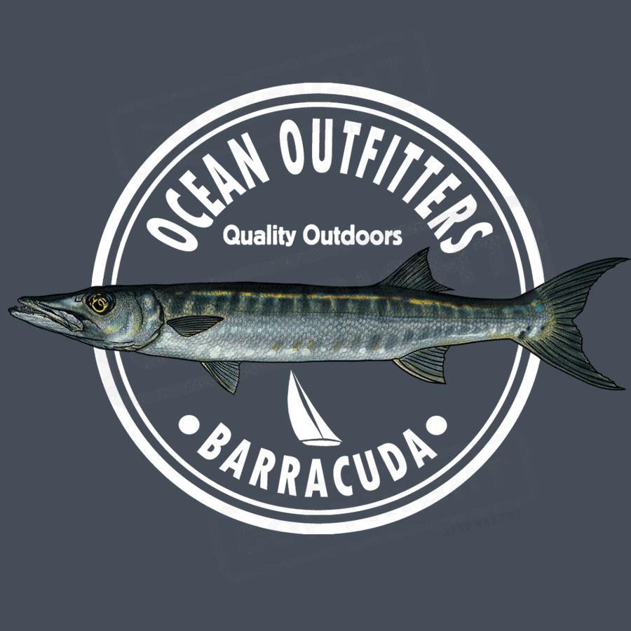 Barracuda Fishing Screen Transfer Design - Pack of 25