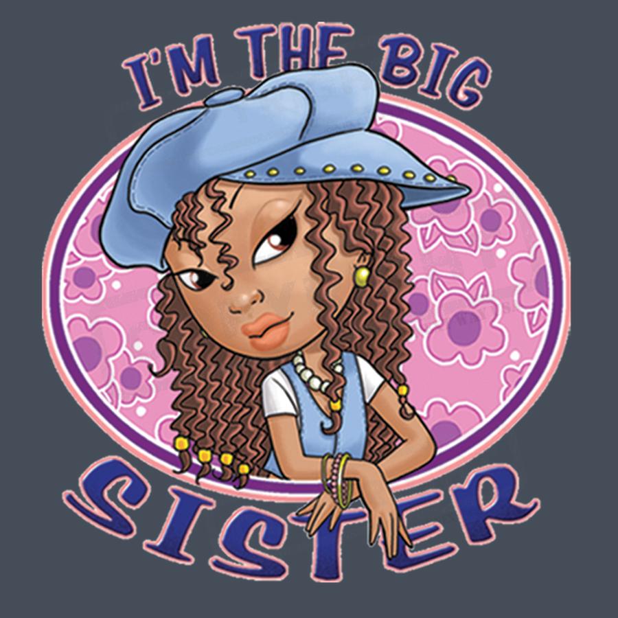 Stylish Big Sister Cartoon Screen Transfer - Pack of 25