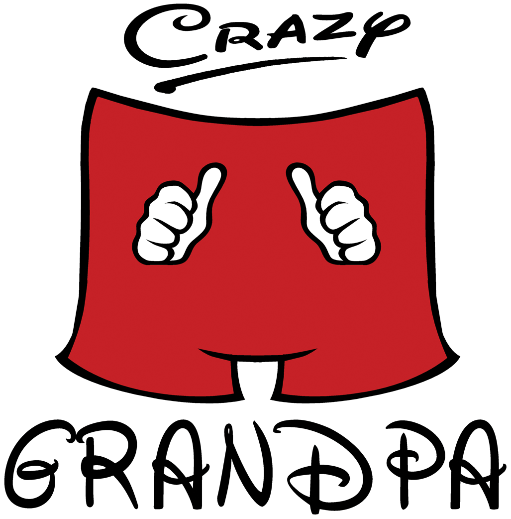 Funny Crazy Grandpa Screen Transfer Design - Pack of 25