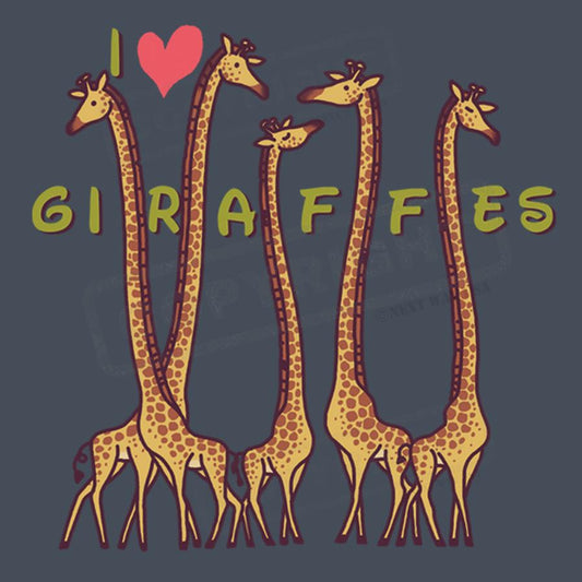 Adorable Giraffes Love Design Transfer - Pack of 25