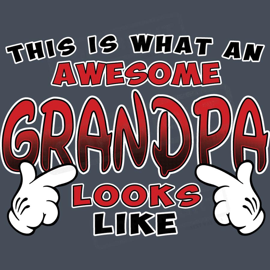 Awesome Grandpa Design Screen Transfer - Pack of 25