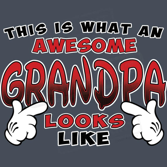 Awesome Grandpa Design Screen Transfer - Pack of 25