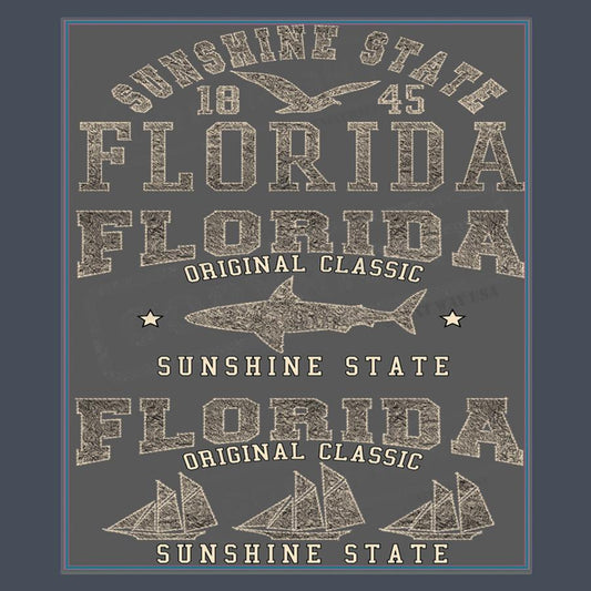 Vintage Florida Sunshine State Design - Pack of 25