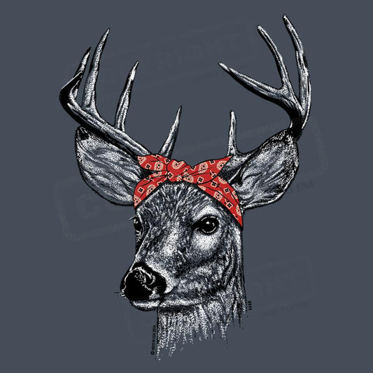 Rustic Deer with Bandana Screen Transfer - Pack of 25