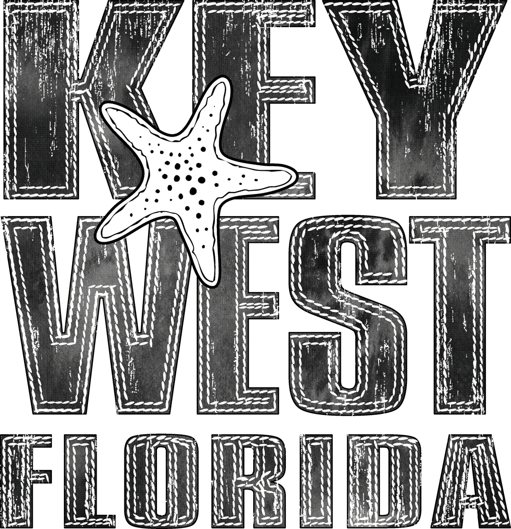 Key West Beach Starfish Screen Transfer - Pack of 25