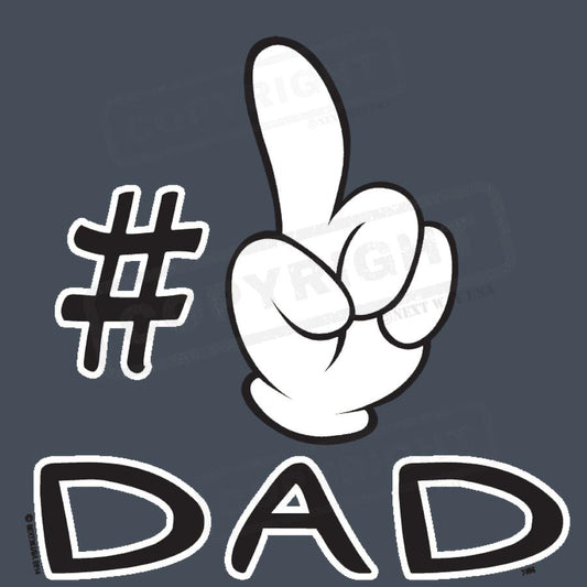 "#1 Dad Graphic Screen Transfer" - Pack of 25