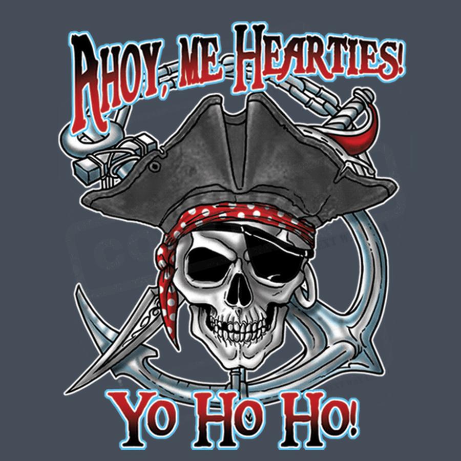 Pirate Skull Design - Ahoy Me Hearties - Pack of 25