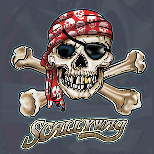 Bold Pirate Skull Screen Transfer Design - Pack of 25