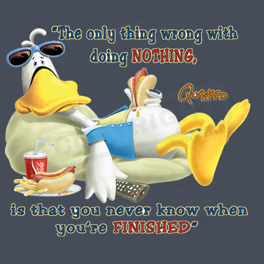 Humorous Duck Relaxation Quote Design - Pack of 25