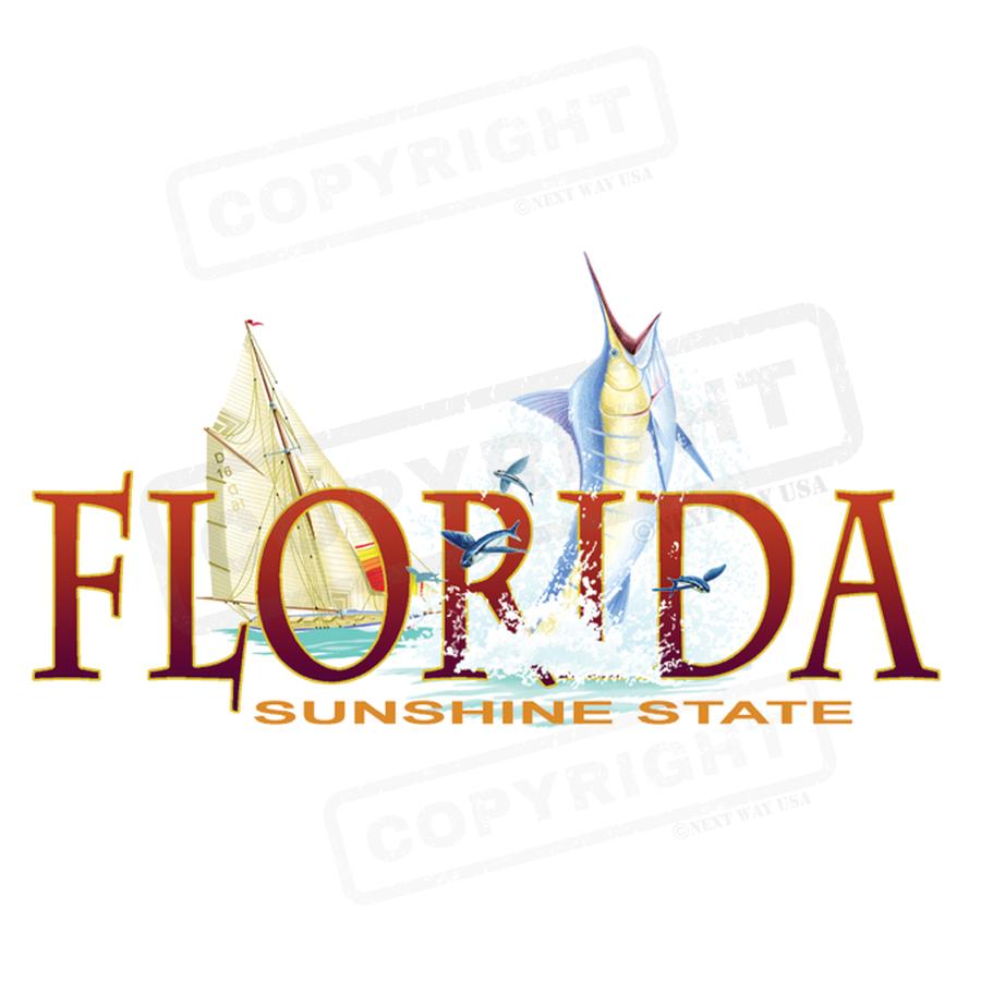 Florida Sunshine State Graphic Transfer - Pack of 25