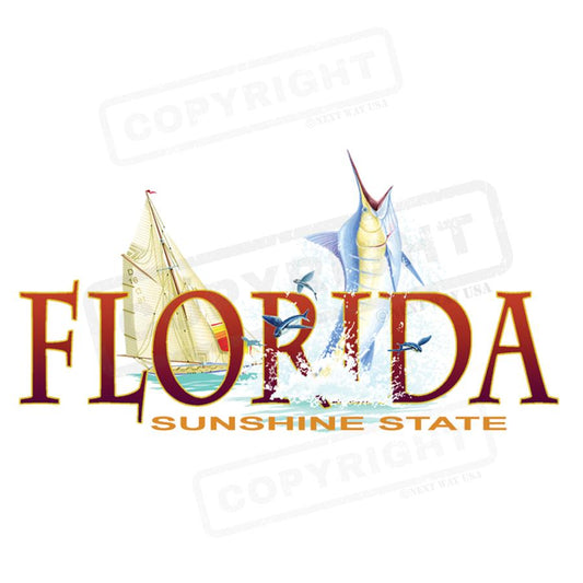 Florida Sunshine State Graphic Transfer - Pack of 25