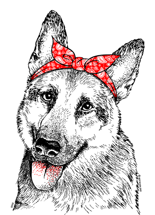 Stylish Dog Bandana Screen Transfer - Pack of 25