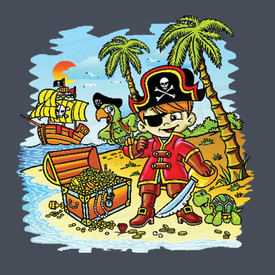 Pirate Adventure Kids Screen Transfer Design - Pack of 25