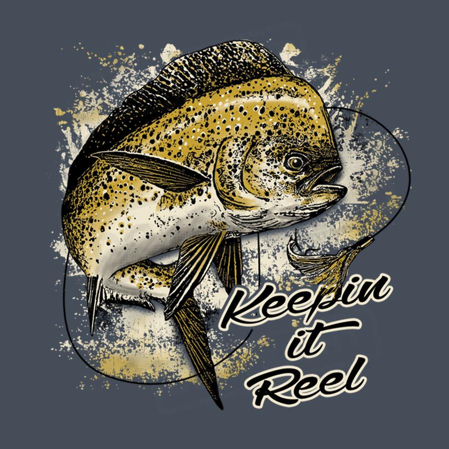 "Keep It Reel Fish Screen Transfer Design" - Pack of 25