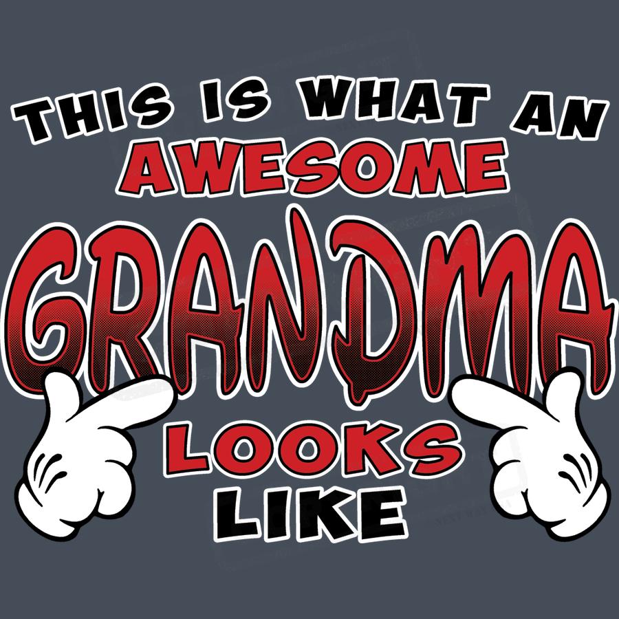 Awesome Grandma T-Shirt Design - Pack of 25