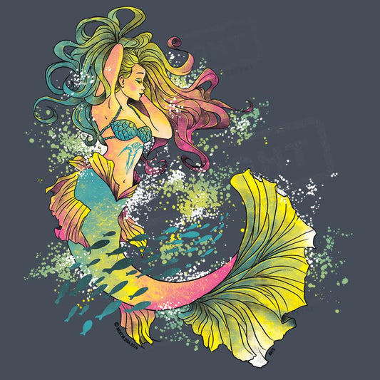 Vibrant Mermaid Fantasy Screen Transfer - Pack of 25