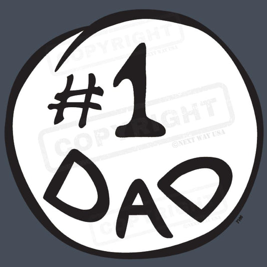 "#1 Dad Father's Day Screen Transfer" - Pack of 25