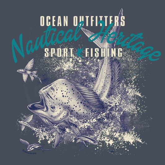 Nautical Heritage Sport Fishing Graphic Tee - Pack of 25