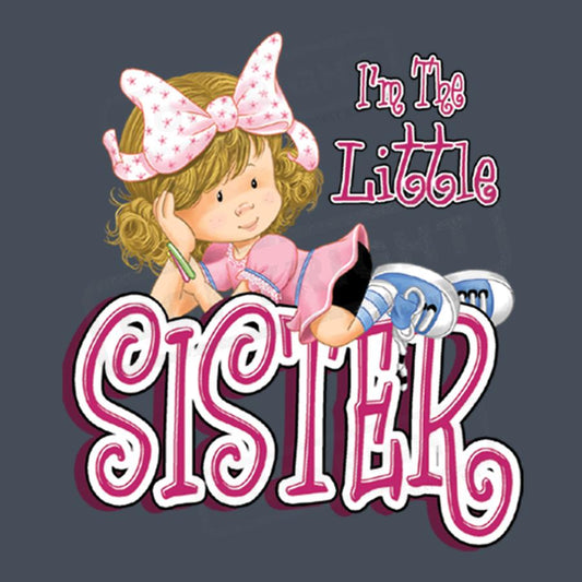 Cute Little Sister Screen Transfer Design - Pack of 25