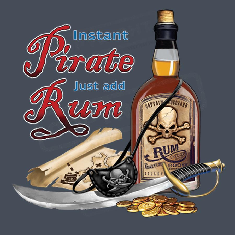 Instant Pirate Rum Novelty T-Shirt Transfer - Pack of 25