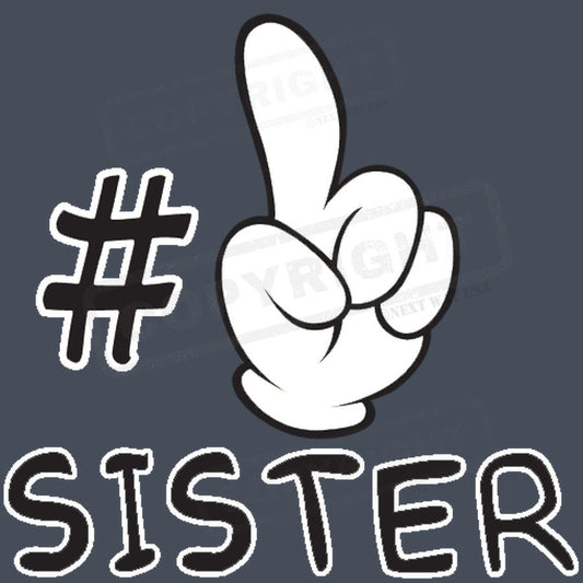 #1 Sister Screen Transfer - Pack of 25