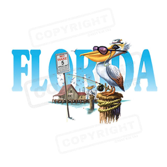 Florida Pelican Paradise Screen Transfer - Pack of 25