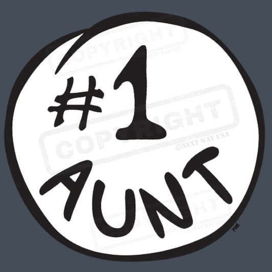 "#1 Aunt Screen Transfer Design" - Pack of 25