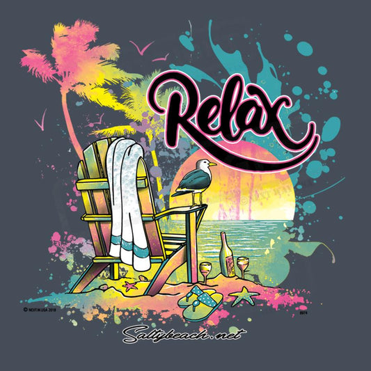 Relaxing Beach Scene Screen Transfer Design - Pack of 25