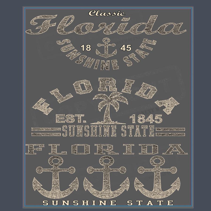 Classic Florida Sunshine State Design - Pack of 25