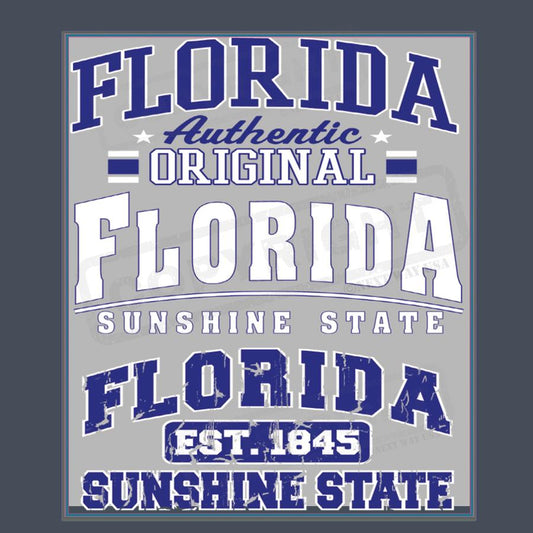 Florida Sunshine State Vintage Transfer - Pack of 25