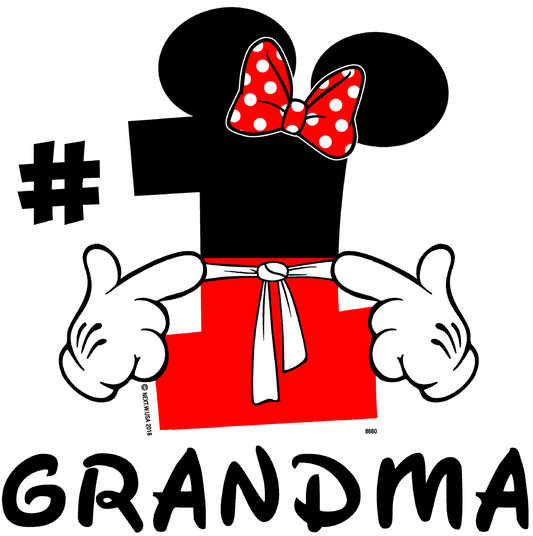 "#1 Grandma Screen Transfer Design" - Pack of 25