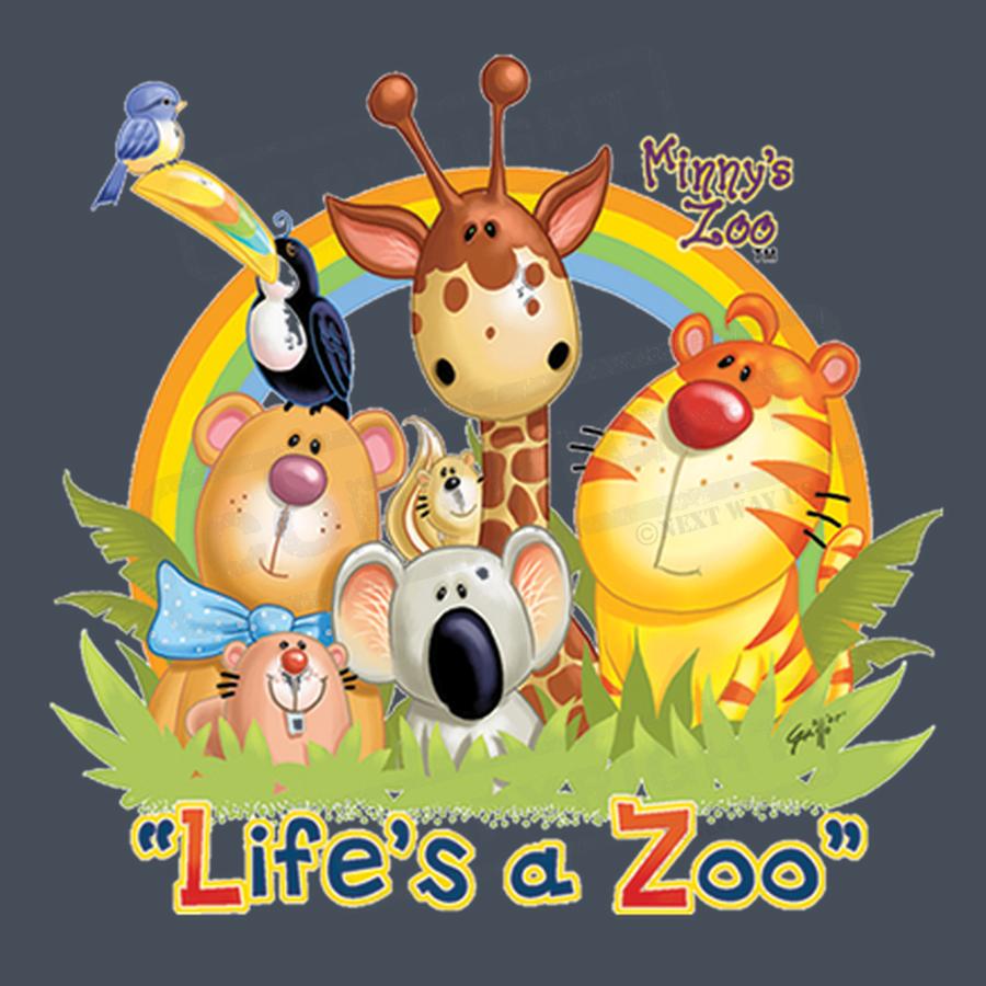 "Life's a Zoo" Animal Cartoon Transfer - Pack of 25