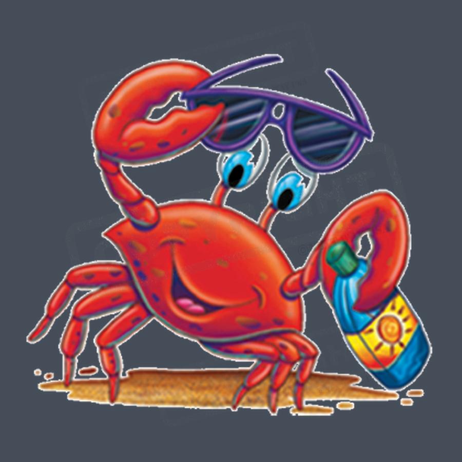 Cool Crab Beach Vibes Screen Transfer - Pack of 25