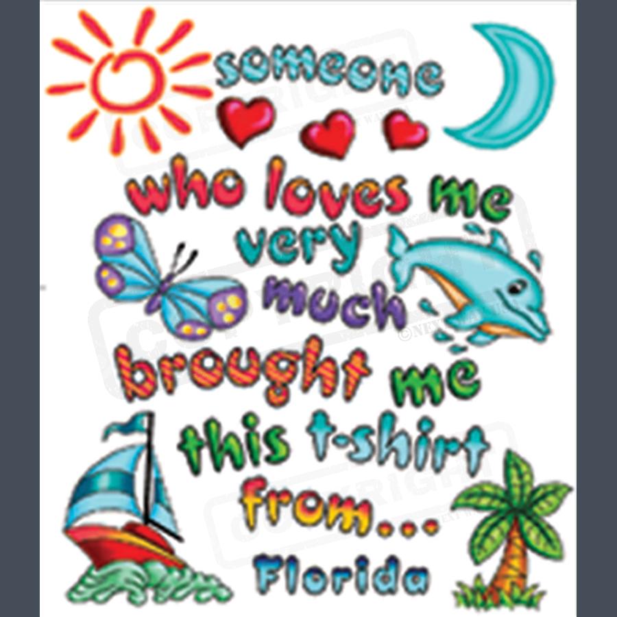 Colorful Florida Souvenir T-Shirt Print - Pack of 25