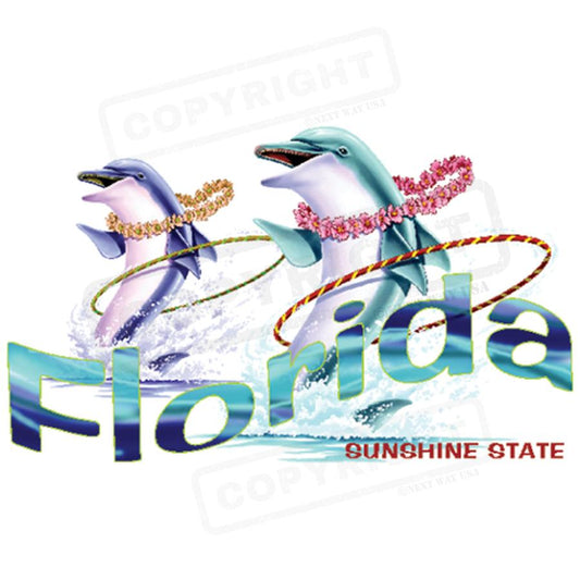 Florida Dolphins Screen Transfer Design - Pack of 25