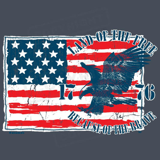 American Eagle Flag Screen Transfer Design - Pack of 25