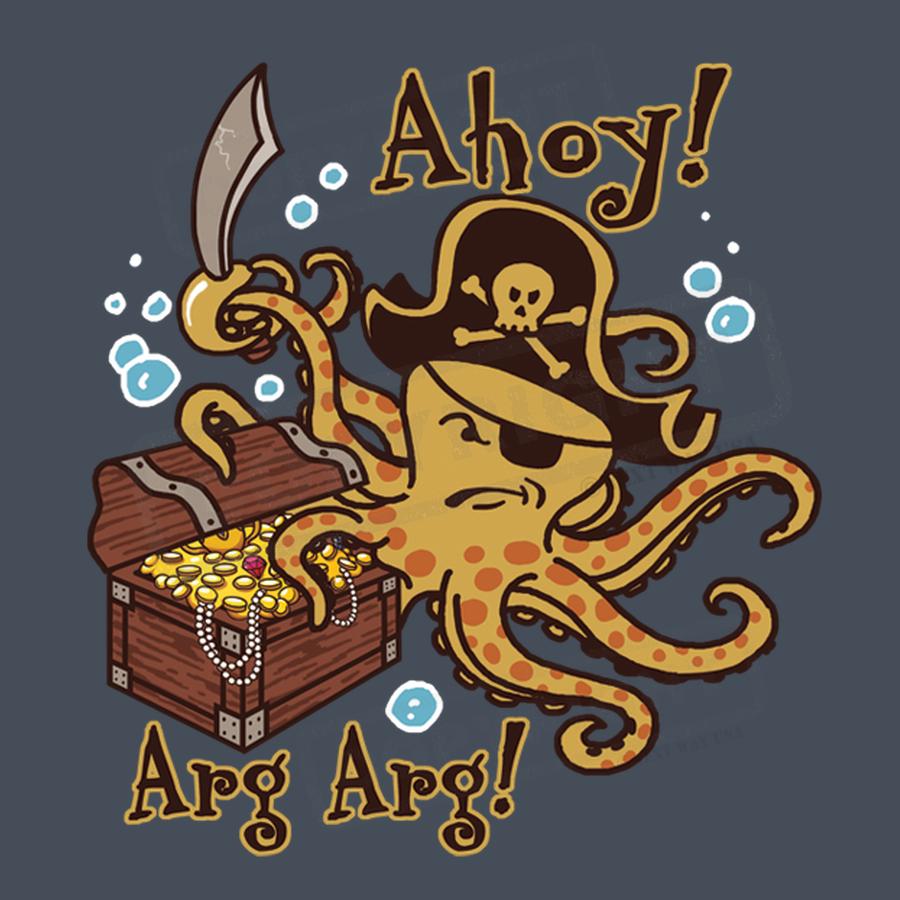 Pirate Octopus Adventure Tee Design - Pack of 25