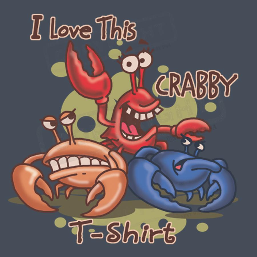 Fun Crab Cartoon Screen Print for T-Shirts - Pack of 25