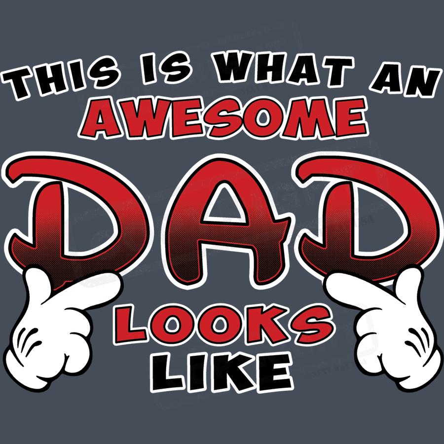 "Awesome Dad Design Screen Transfer" - Pack of 25