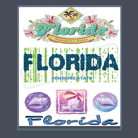 Florida Sunshine State Screen Transfer - Pack of 25