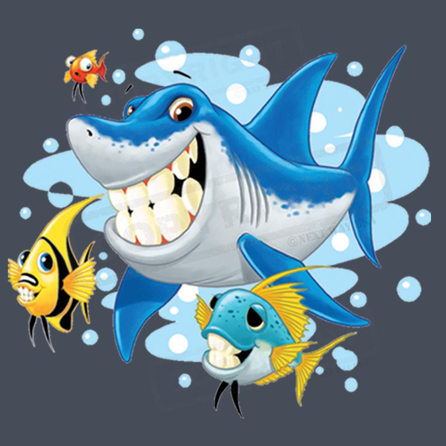 "Smiling Shark Underwater Adventure Design" - Pack of 25