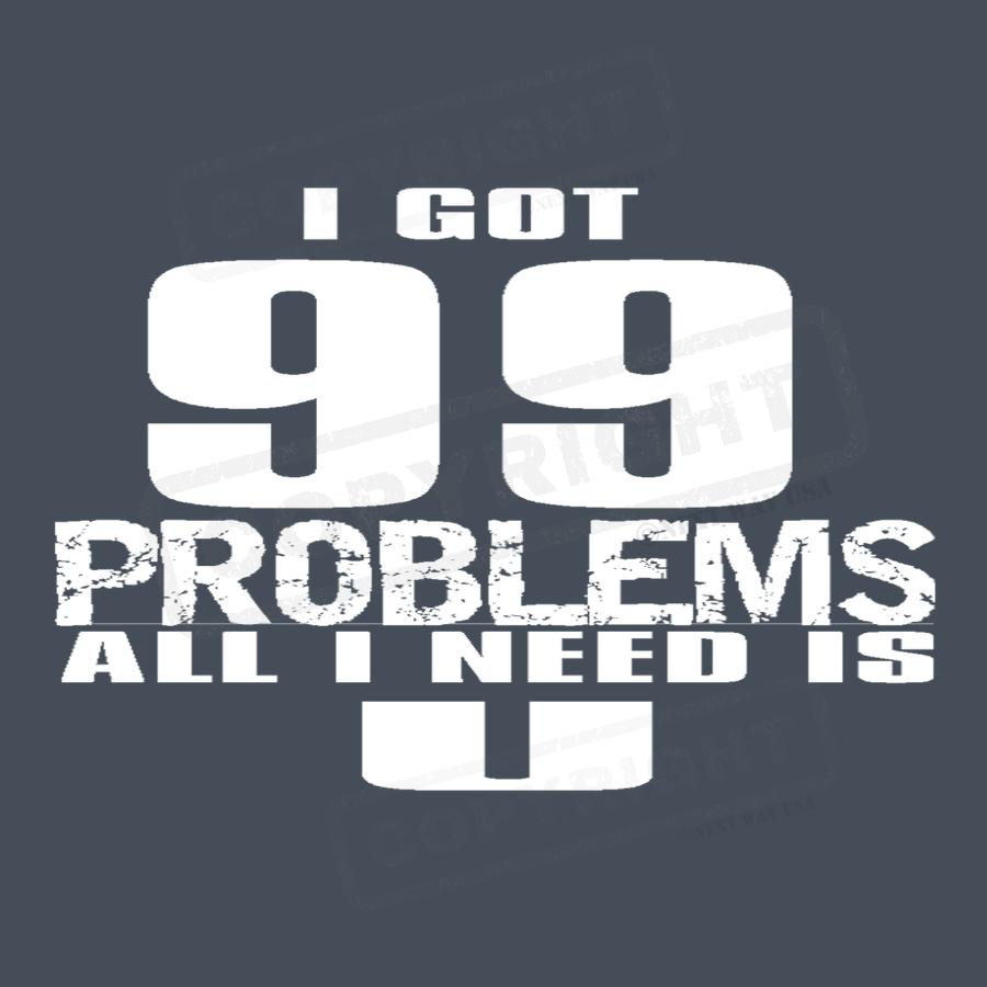 "Funny 99 Problems Quote Screen Transfer" - Pack of 25