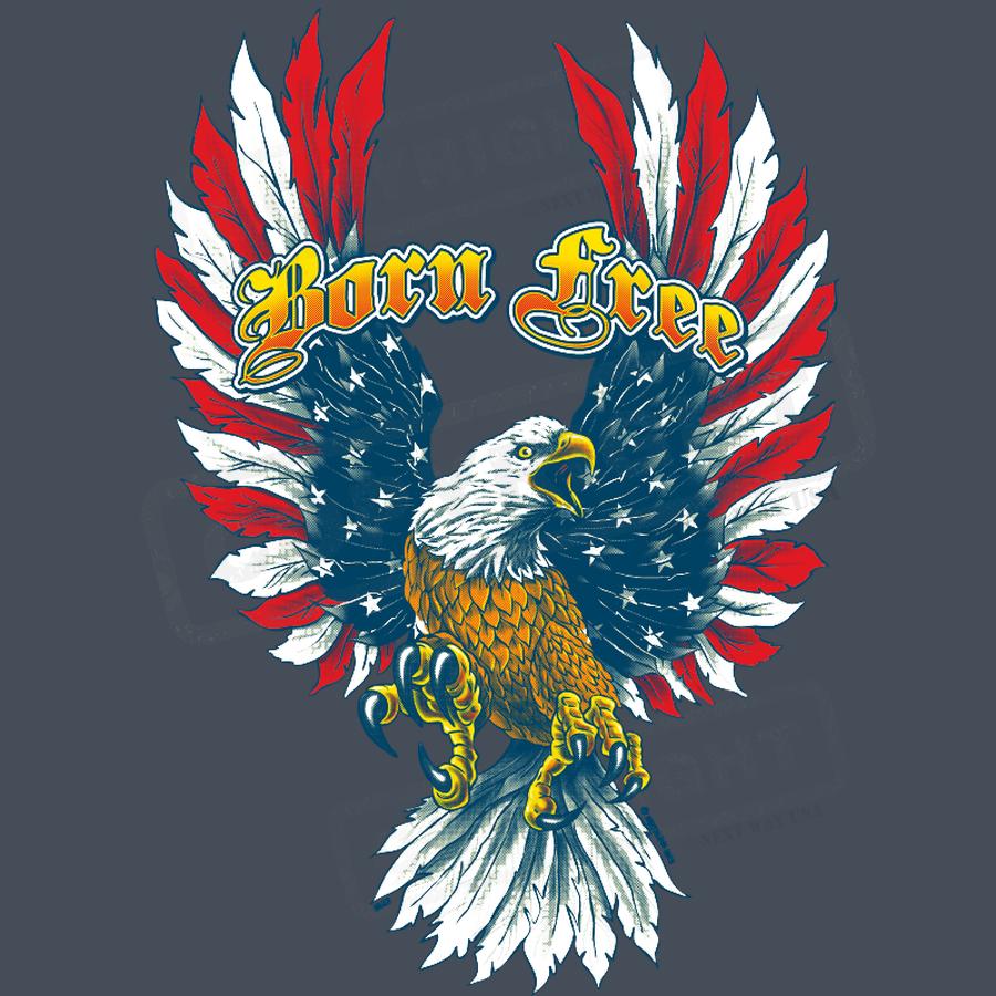 Patriotic Eagle Screen Transfer Design - Pack of 25