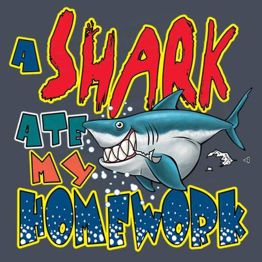 Shark Ate My Homework Fun Design - Pack of 25