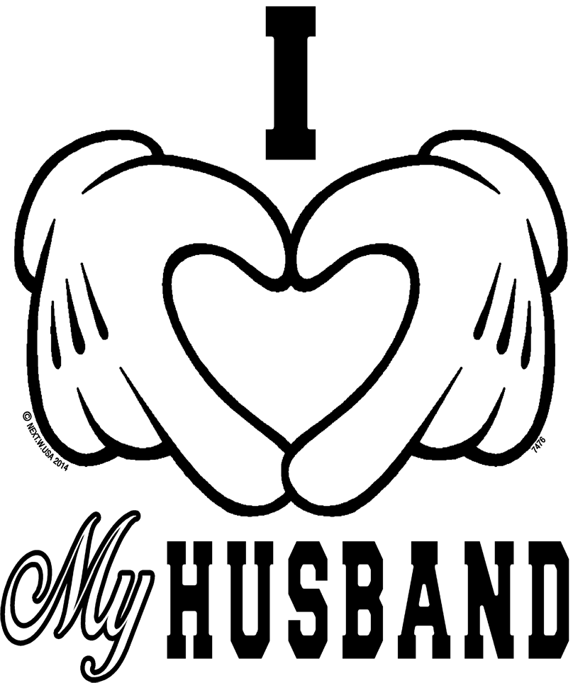 "I Love My Husband Screen Transfer Design" - Pack of 25