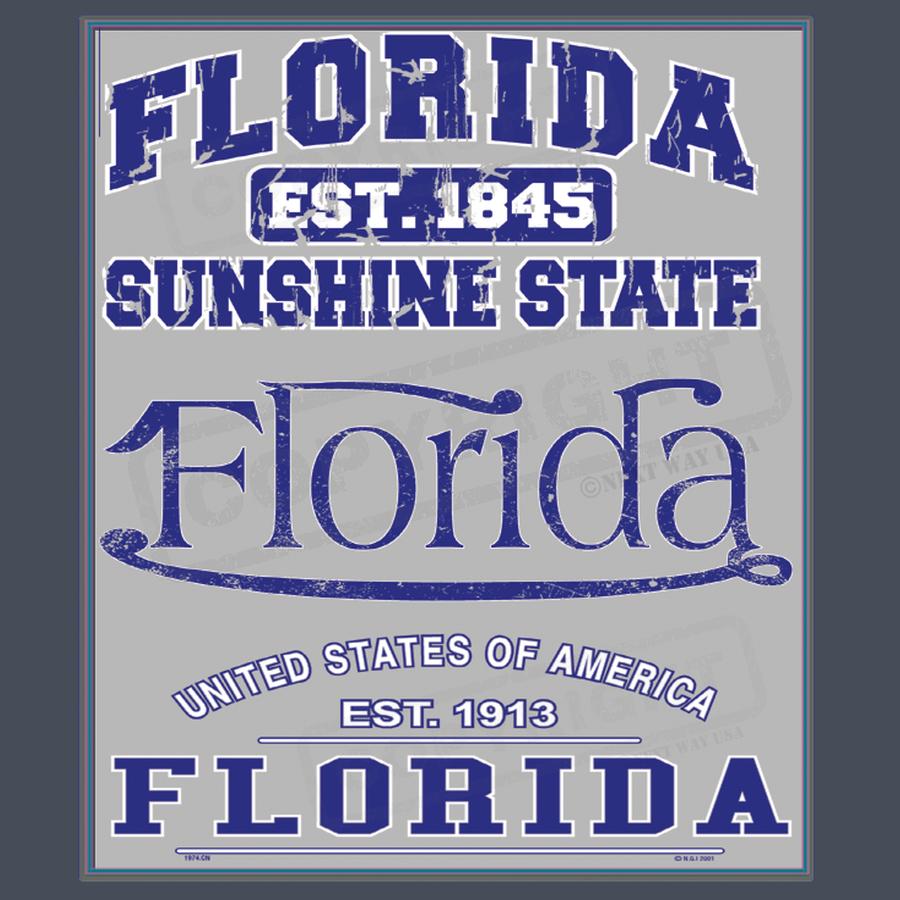 Vintage Florida Sunshine State Screen Print - Pack of 25